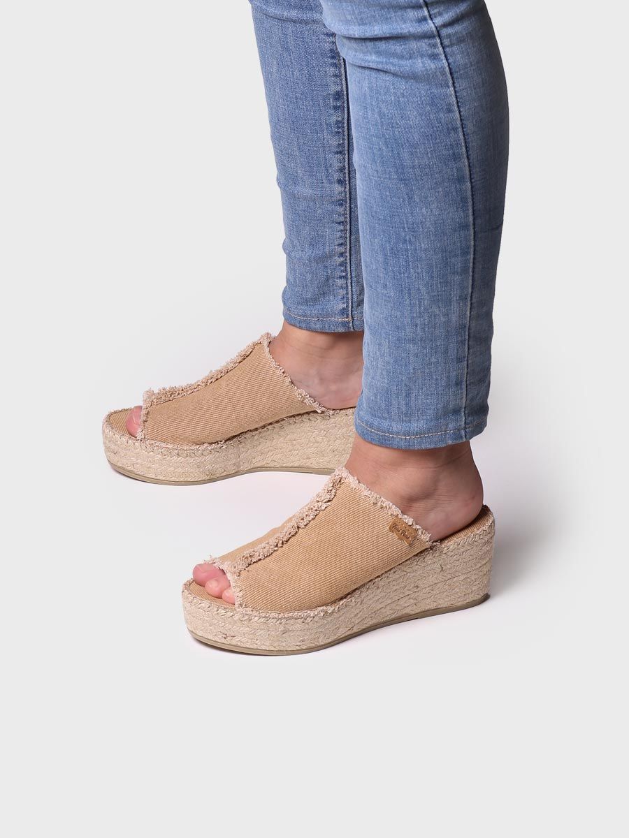 Slingback women's espadrilles - ITACA-TOASTED