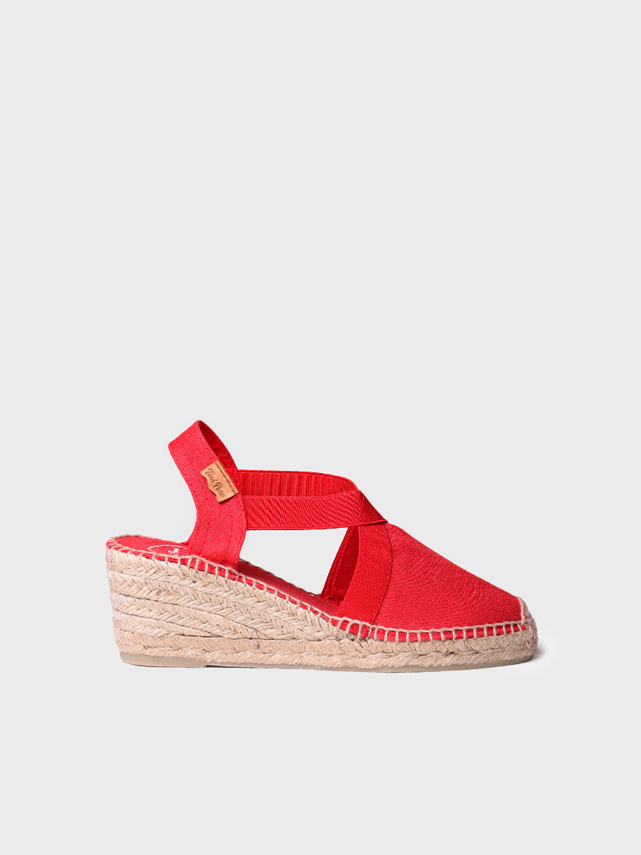 Medium wedge vegan espadrilles - TER-RED