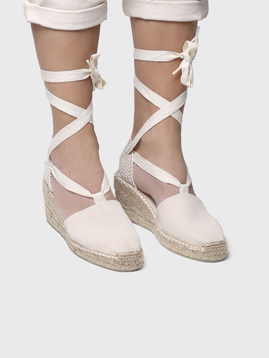 Valencian espadrille with strings for women - VALENCIA