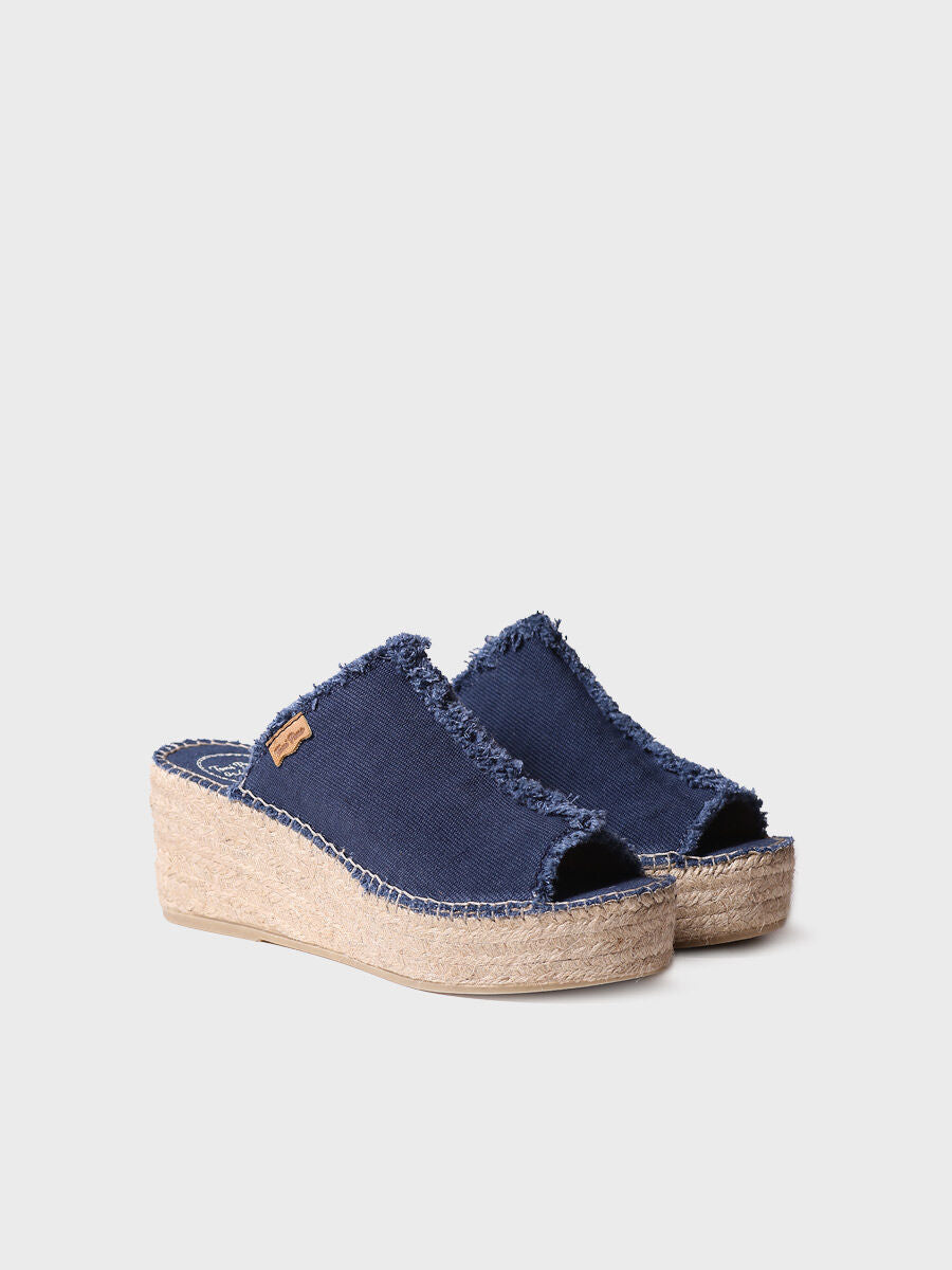 Slingback women's espadrilles - ITACA-NAVY