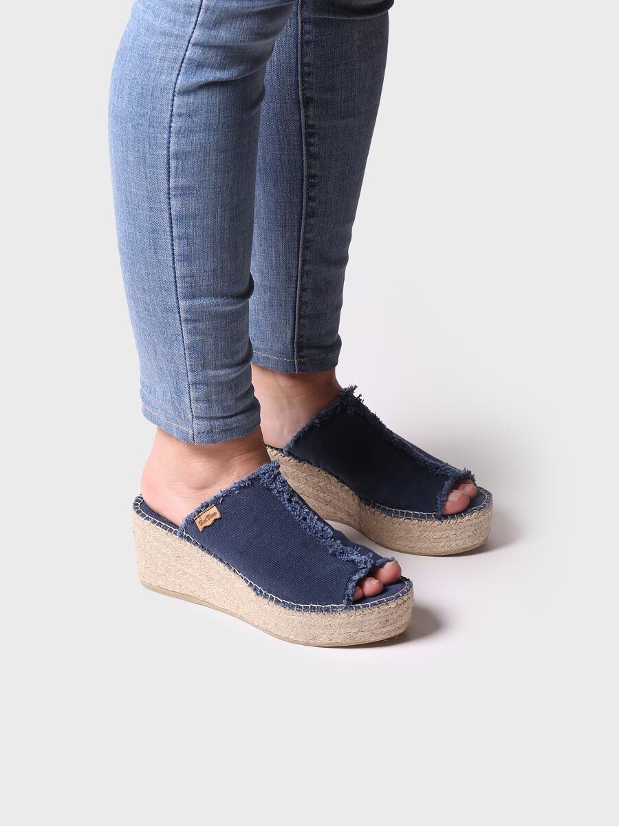 Slingback women's espadrilles - ITACA-NAVY